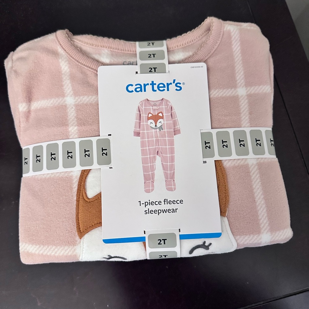 Carter's Pink Footed One Piece with Stripes